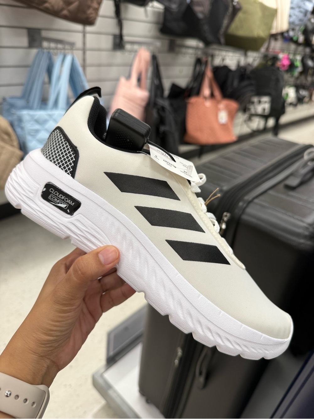 Adidas Cloudfoam Comfy EL White Black